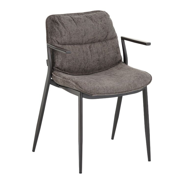 Velvet eetkamerstoel Trevi bruin