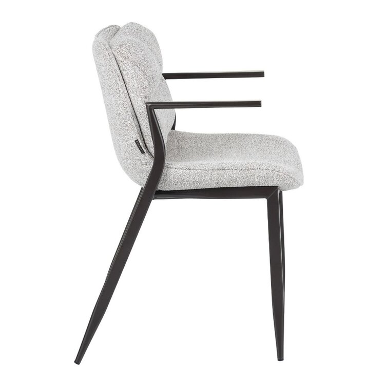 Eetkamerstoel Trevi gemêleerd off white/bruin