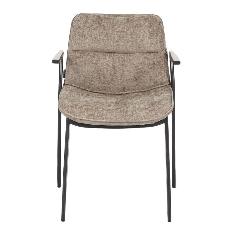 Velvet eetkamerstoel Trevi taupe