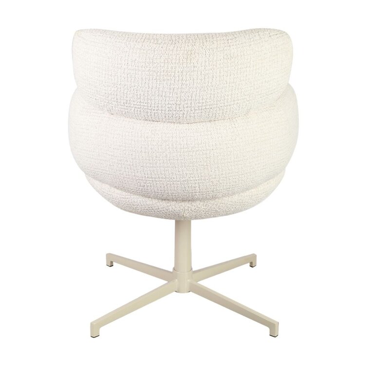 Eetkamerstoel Coco gemêleerde stof beige