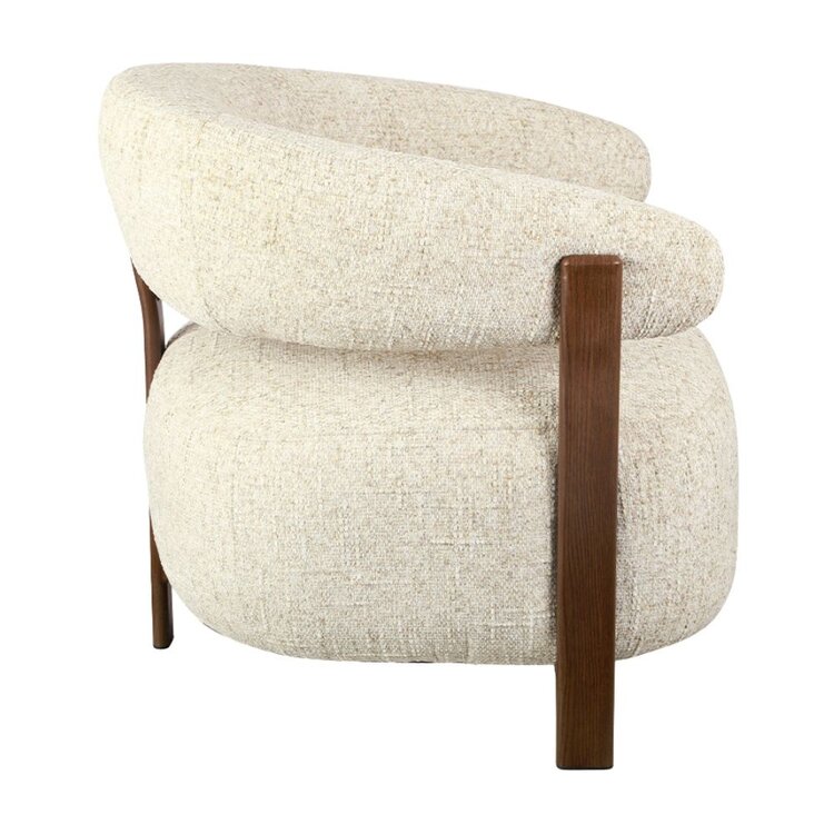 Fauteuil Grace chenille taupe