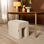 Modulaire hocker Seth chenille off white