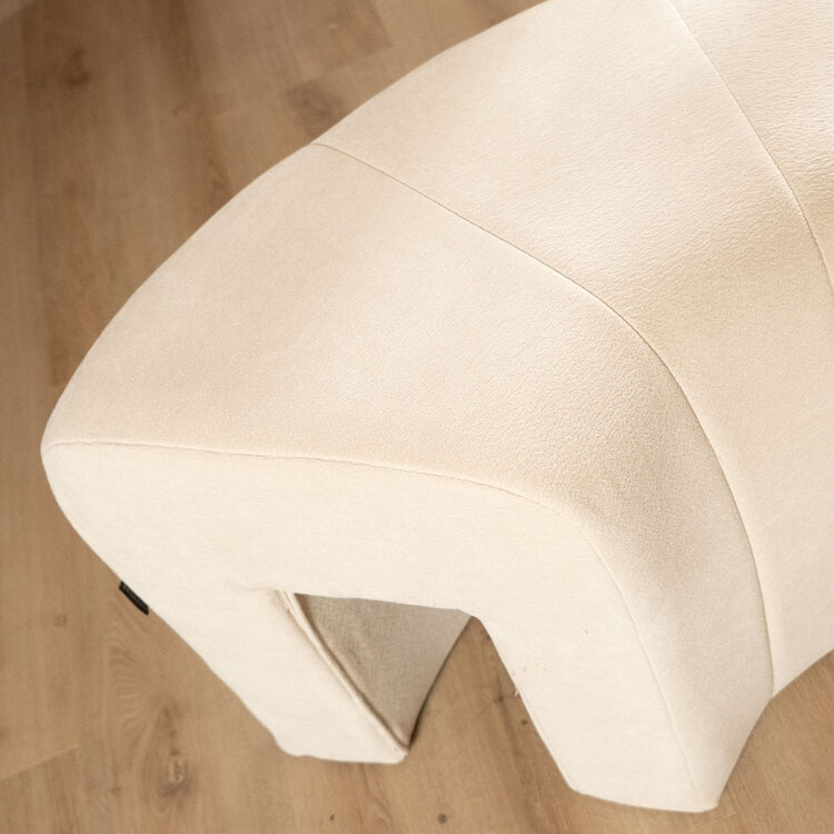 Modulaire hoekhocker Seth chenille off white