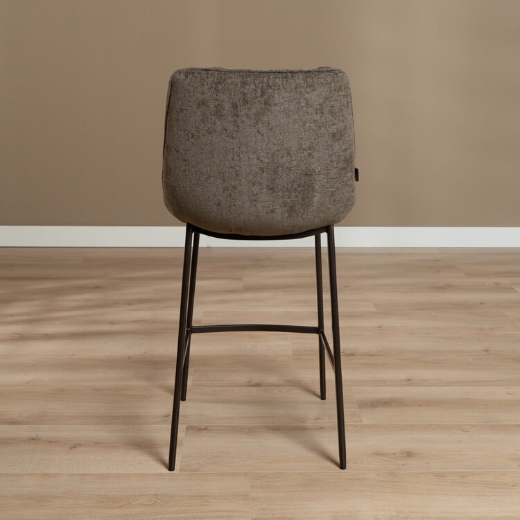 Velvet barkruk Trevi bruin 68 cm