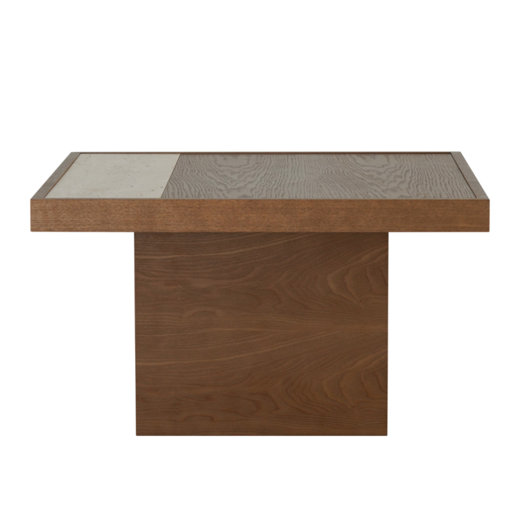 Salontafel Java 70x70 cm rustiek eiken