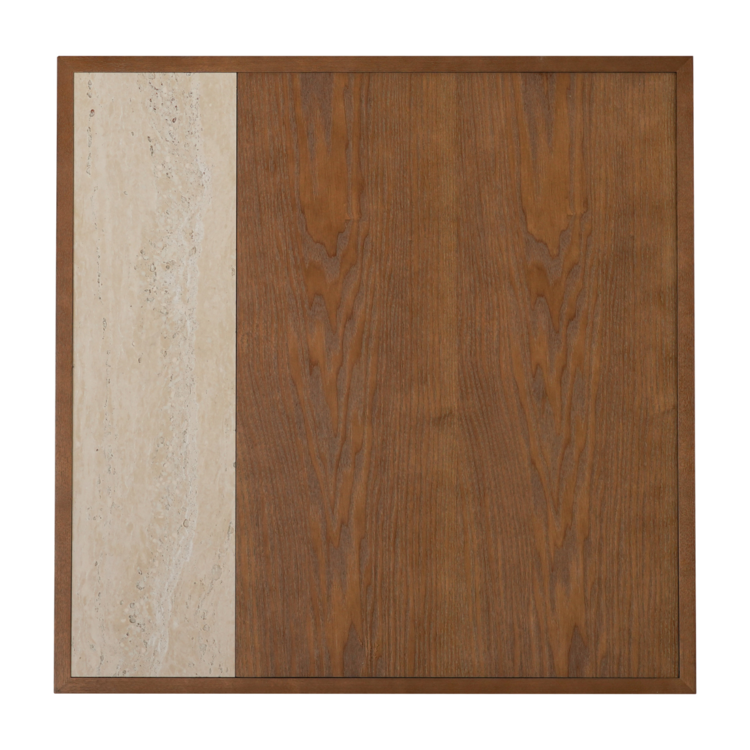 Salontafel Java 70x70 cm rustiek eiken