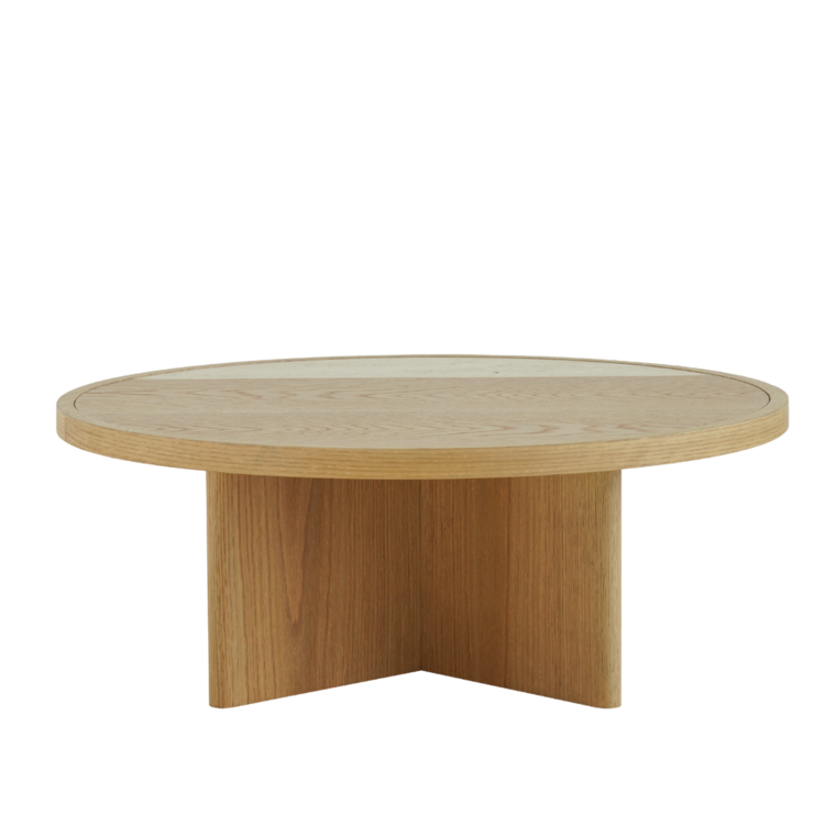 Salontafel Maeva Ø80 cm naturel eiken