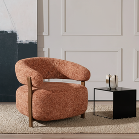 Fauteuil Grace chenille koper