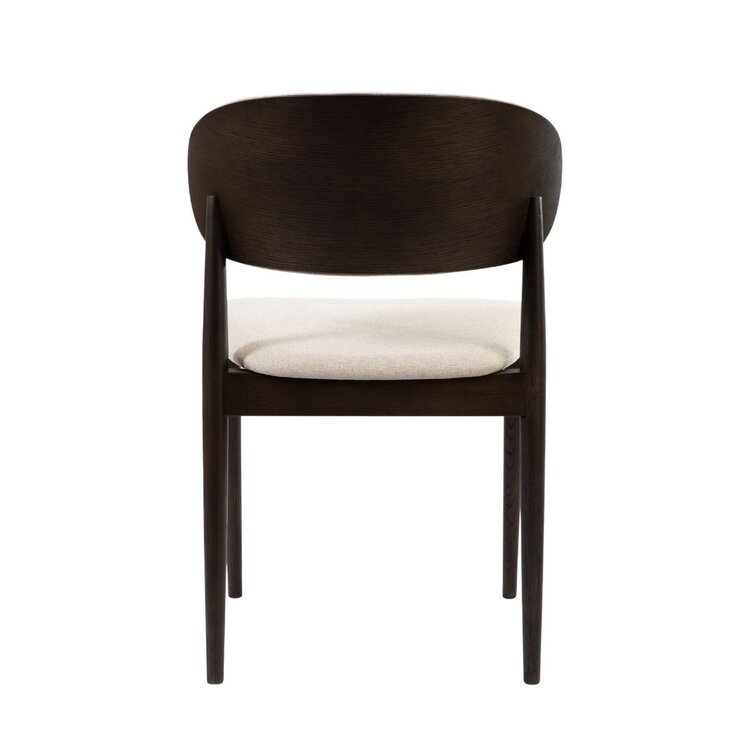 Eetkamerstoel Bohdi linnen walnoot