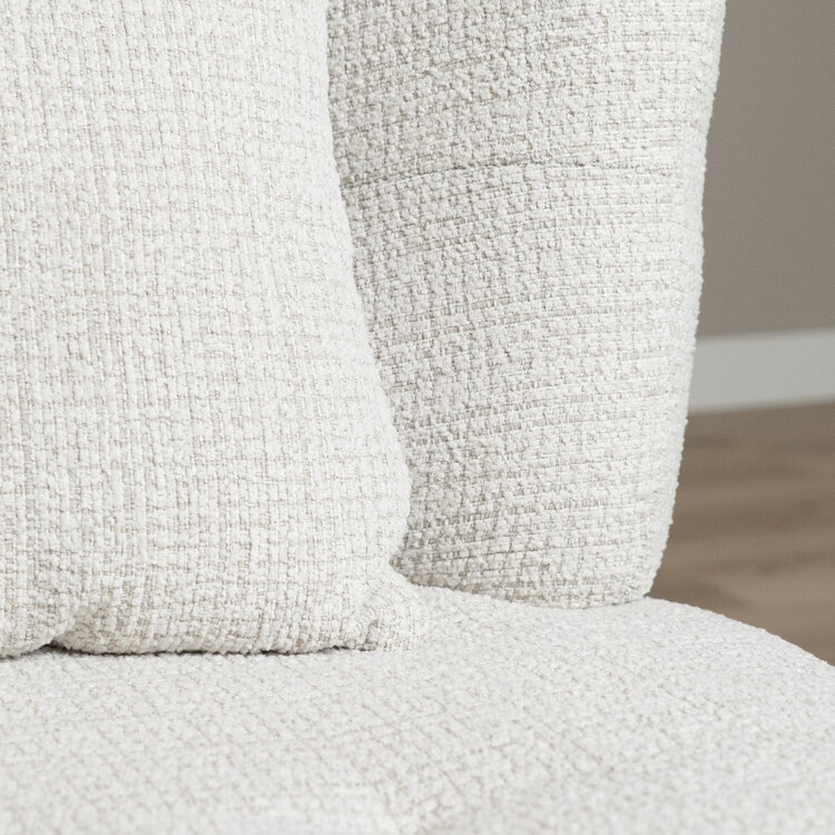 Fauteuil Fallon draaibaar gemêleerde stof beige