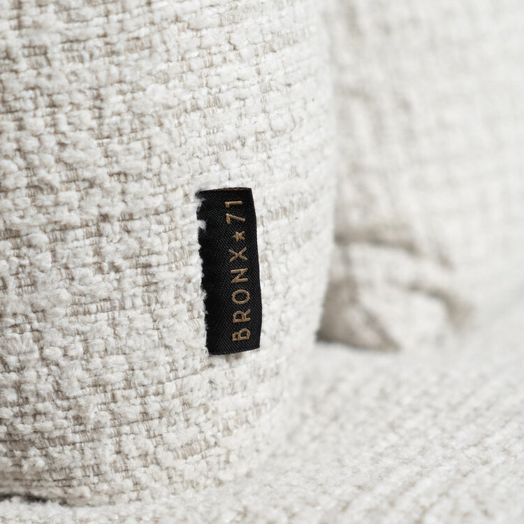 Fauteuil Fallon draaibaar gemêleerde stof beige