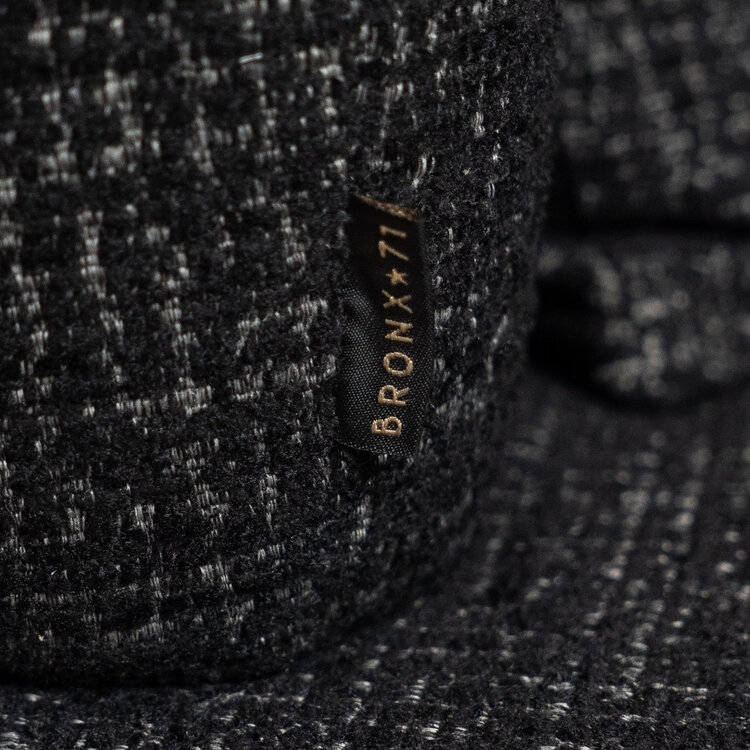 Fauteuil Fallon draaibaar gemêleerde stof zwart