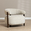 Fauteuil Grace chenille taupe
