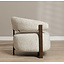 Fauteuil Grace chenille taupe