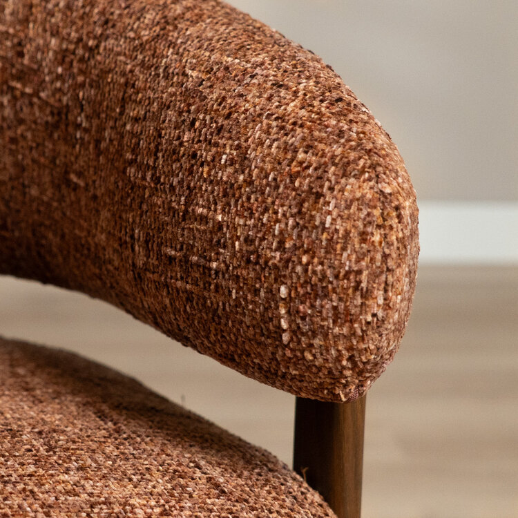 Fauteuil Grace chenille koper