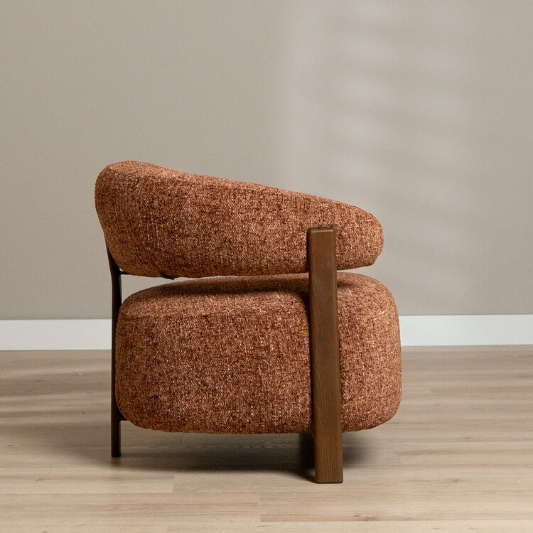 Fauteuil Grace chenille koper