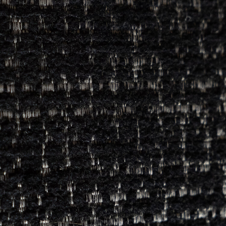 Draaifauteuil Moira gemêleerde stof zwart