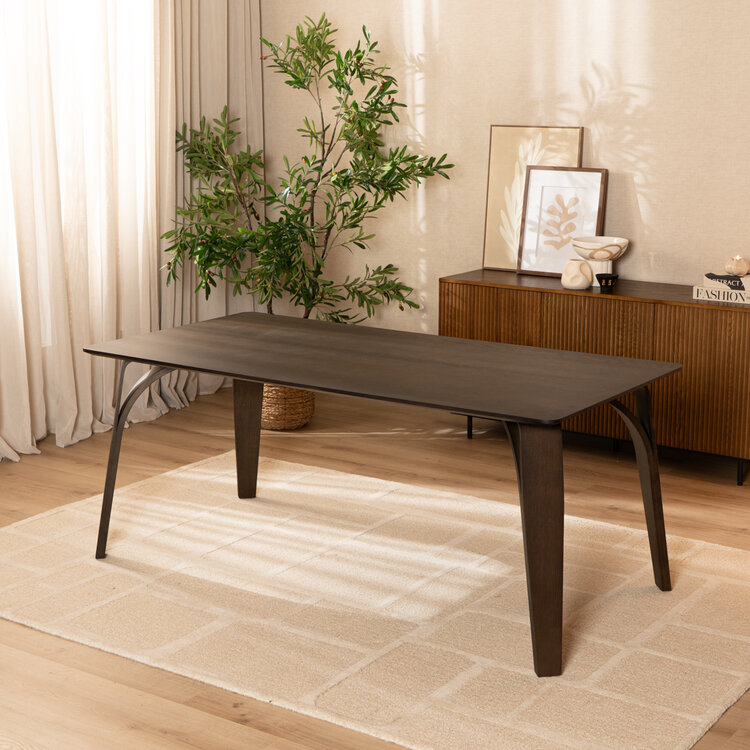 Eettafel Flint walnoot 160 x 90 cm