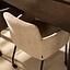 Eetkamerstoel met wieltjes Finn chenille beige
