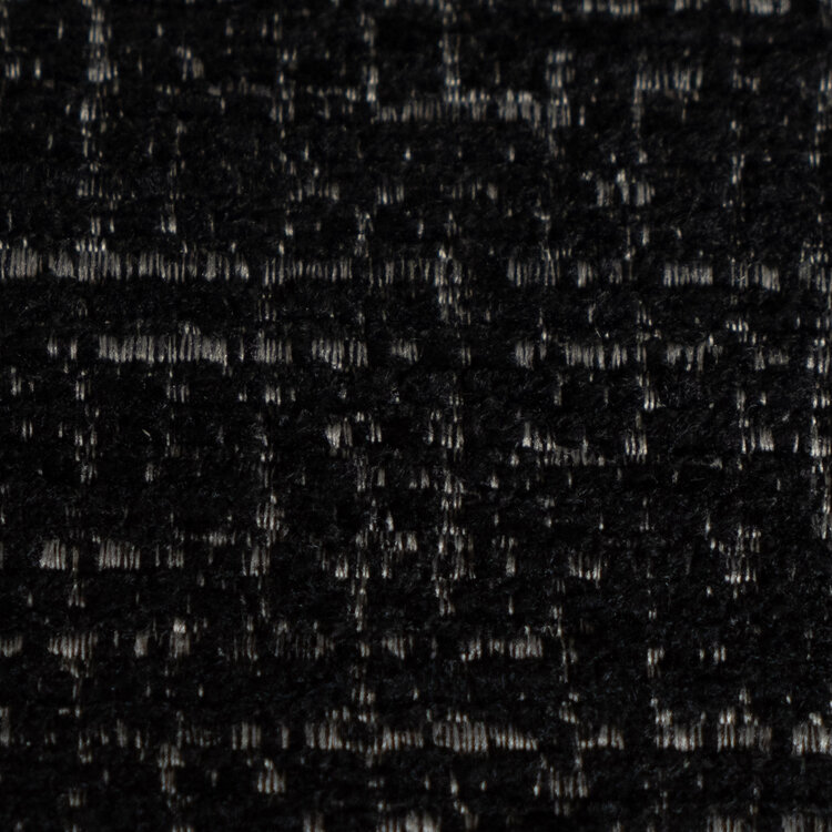 Eetkamerstoel Coco gemêleerde stof zwart