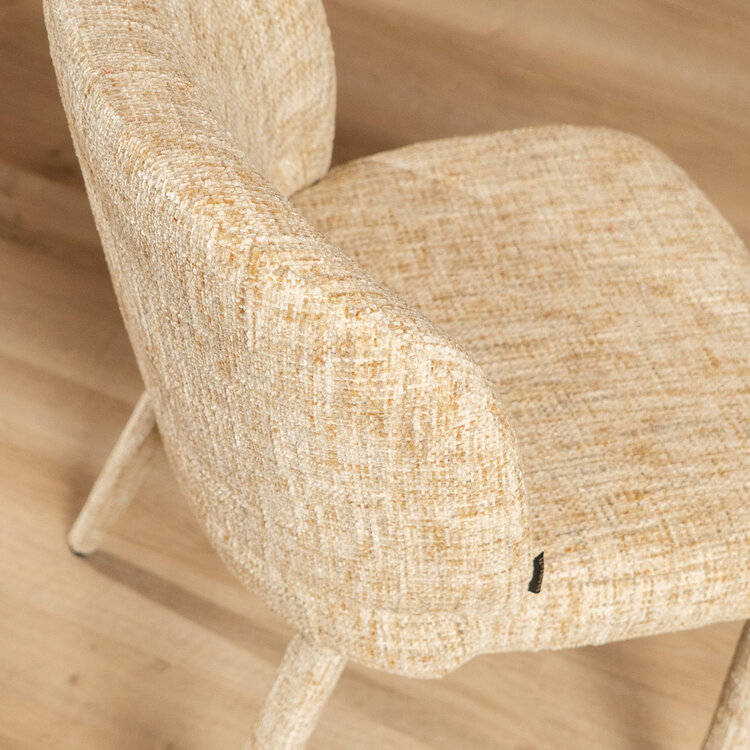 Eetkamerstoel Charlie chenille beige