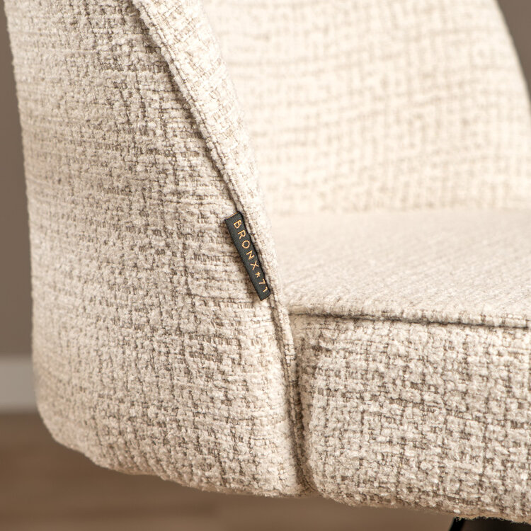 Barkruk Odin gemêleerde stof beige 63-83 cm