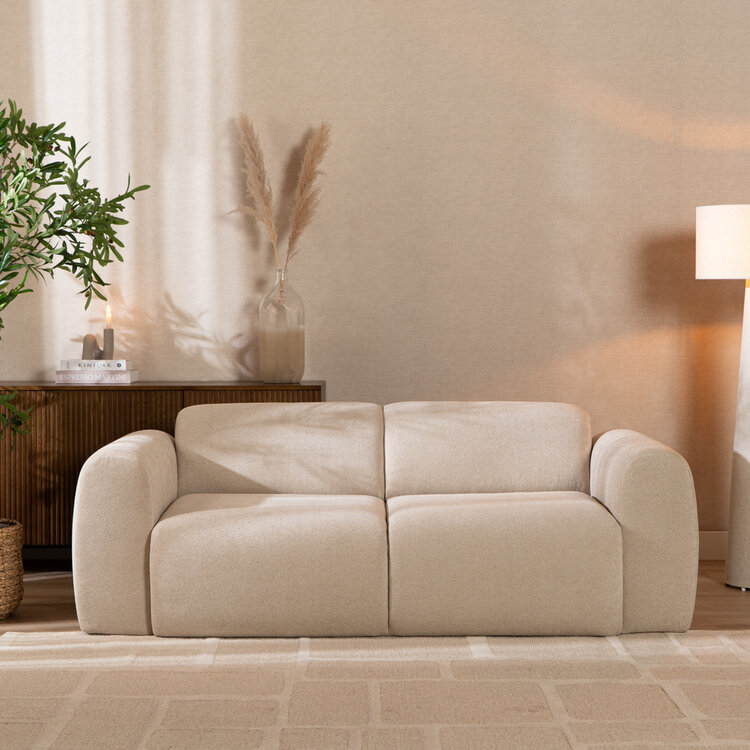 2,5-zits bank Maine chenille stof beige