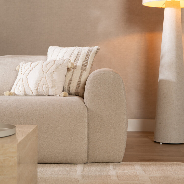 2,5-zits bank Maine chenille stof beige