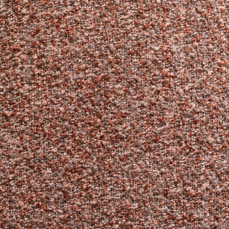 Hoekbank Maine bouclé stof rood/roze rechts