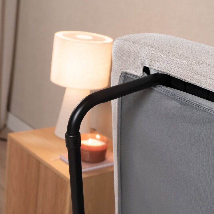 Slaapbank 2 persoons Mikko gerecyclede stof beige