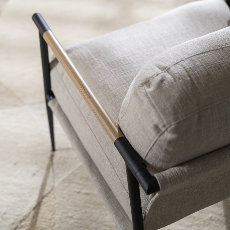 Fauteuil Jade linnen taupe