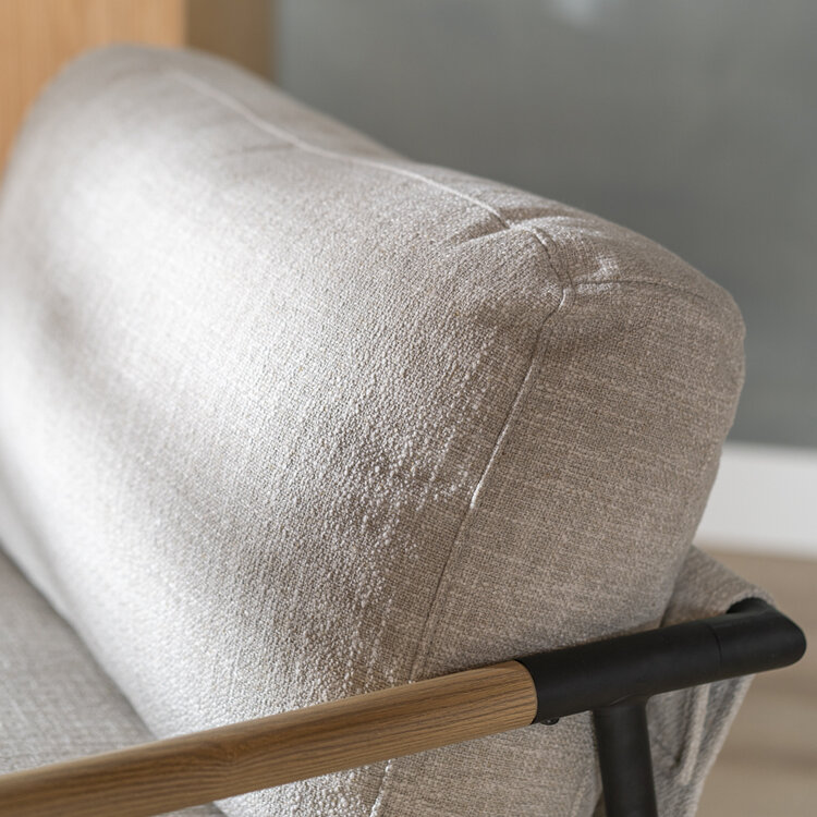 Fauteuil Jade linnen taupe