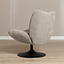 Draaifauteuil Lise chenille taupe