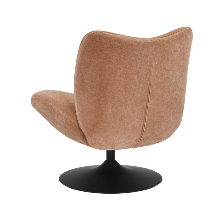 Draaifauteuil Lise chenille terracotta