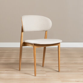 Eetkamerstoel Bohdi linnen off white