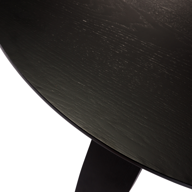 Eettafel Bowie rond zwart Ø 120 cm