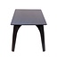 Eettafel Flint zwart 180 x 90 cm