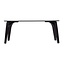 Eettafel Flint zwart 180 x 90 cm