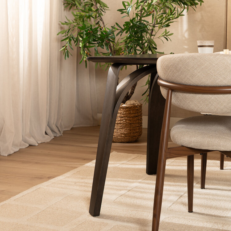 Eettafel Flint walnoot 160 x 90 cm