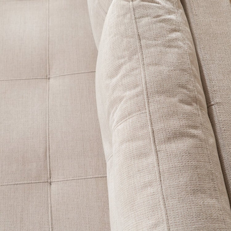 Slaapbank 2 persoons Mikko gerecyclede stof beige