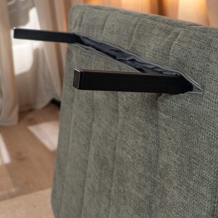 Slaapfauteuil Hanna gerecyclede stof groen