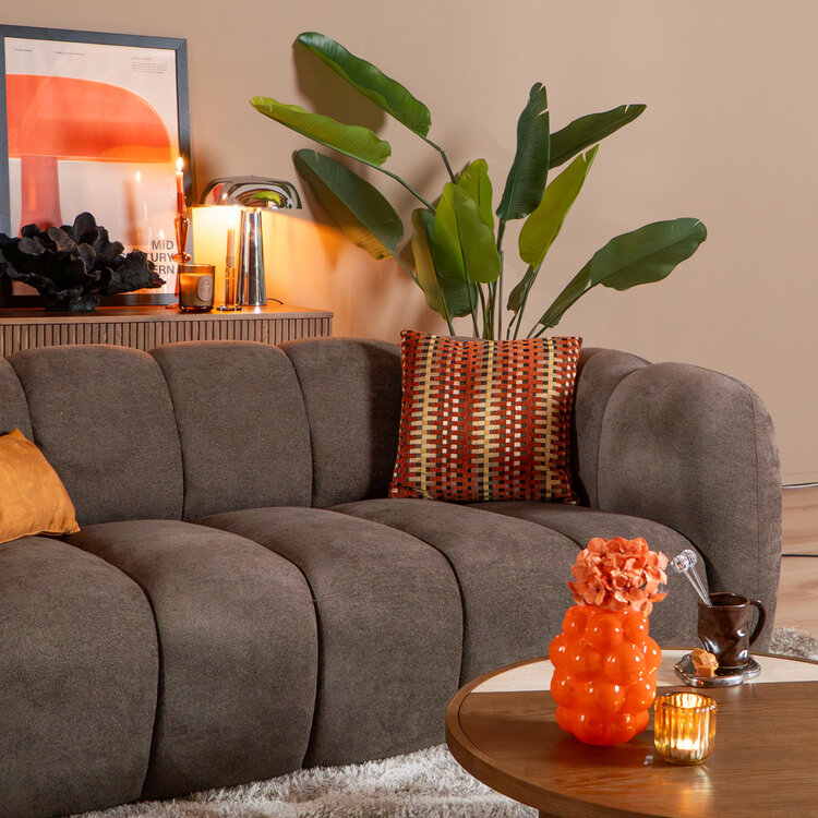 3-zitsbank Luca chenille bruin