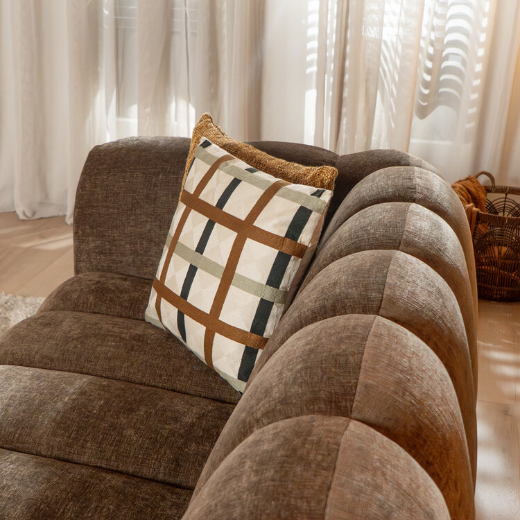 3-zitsbank Luca chenille mocha