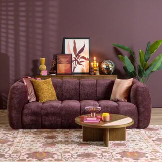 3-zitsbank Luca chenille paars