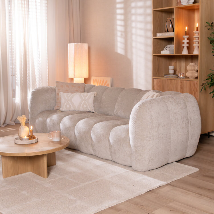 3-zitsbank Luca chenille sand