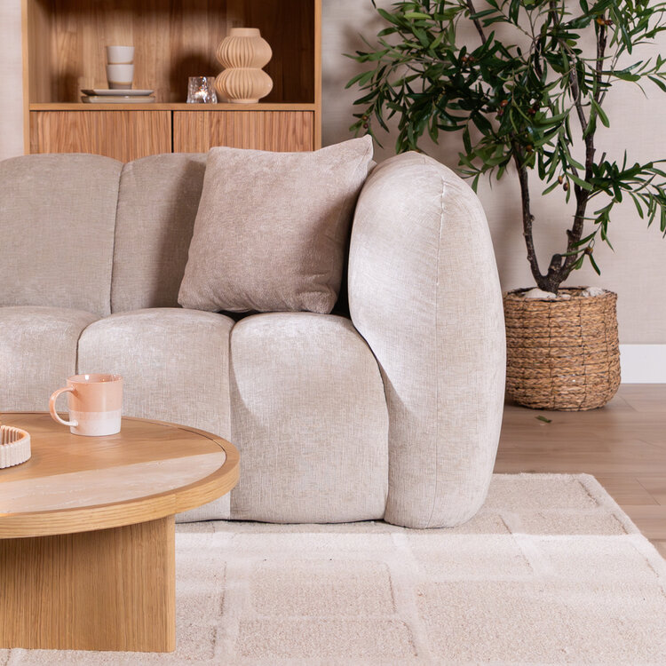 3-zitsbank Luca chenille sand