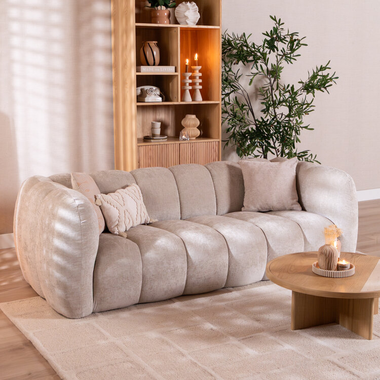 3-zitsbank Luca chenille sand