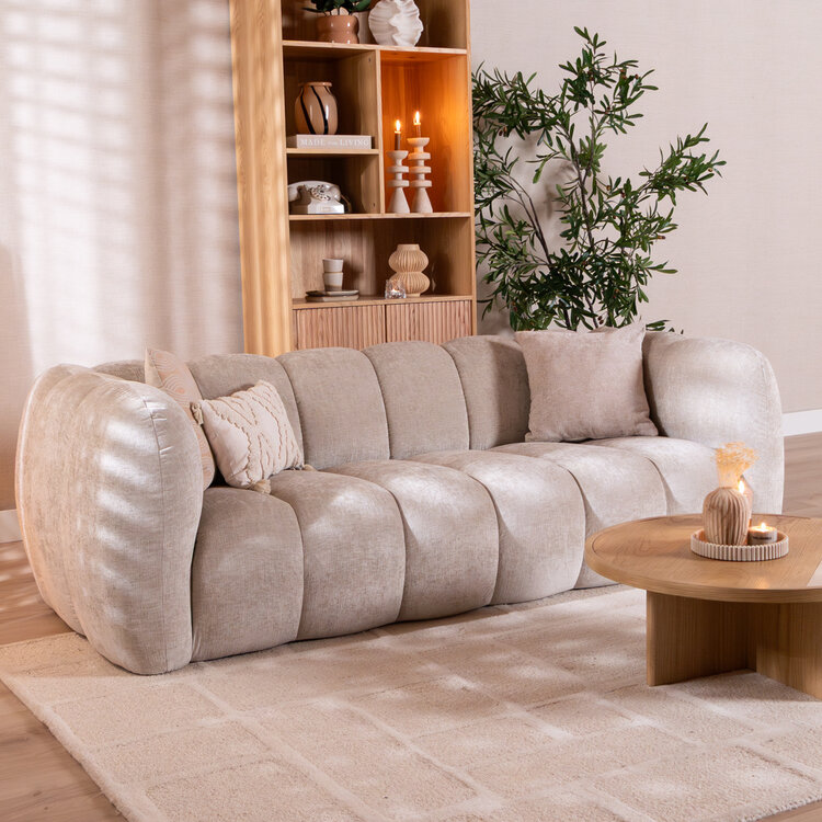 3-zitsbank Luca chenille sand