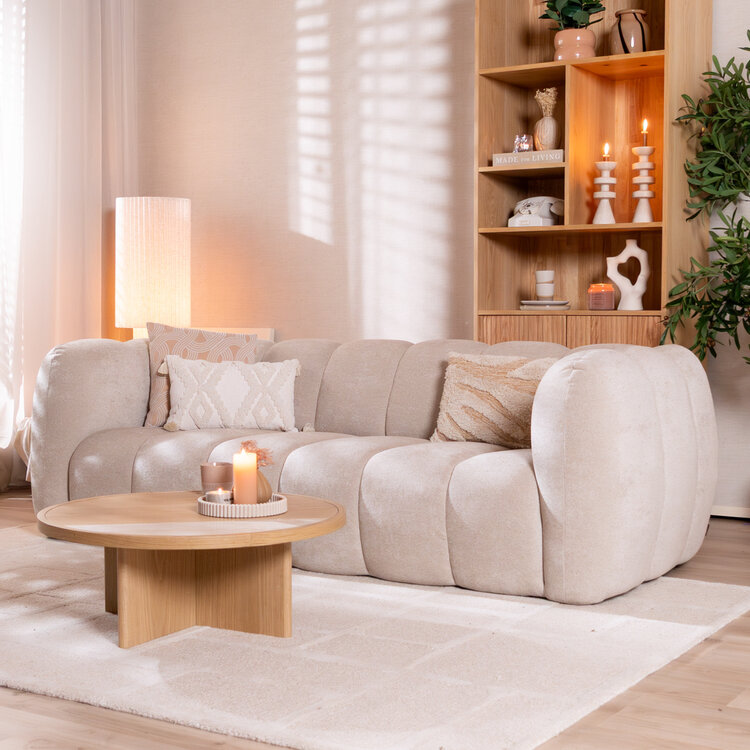 3-zitsbank Luca chenille beige