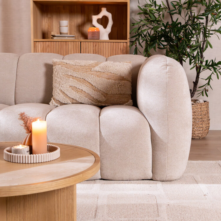 3-zitsbank Luca chenille beige